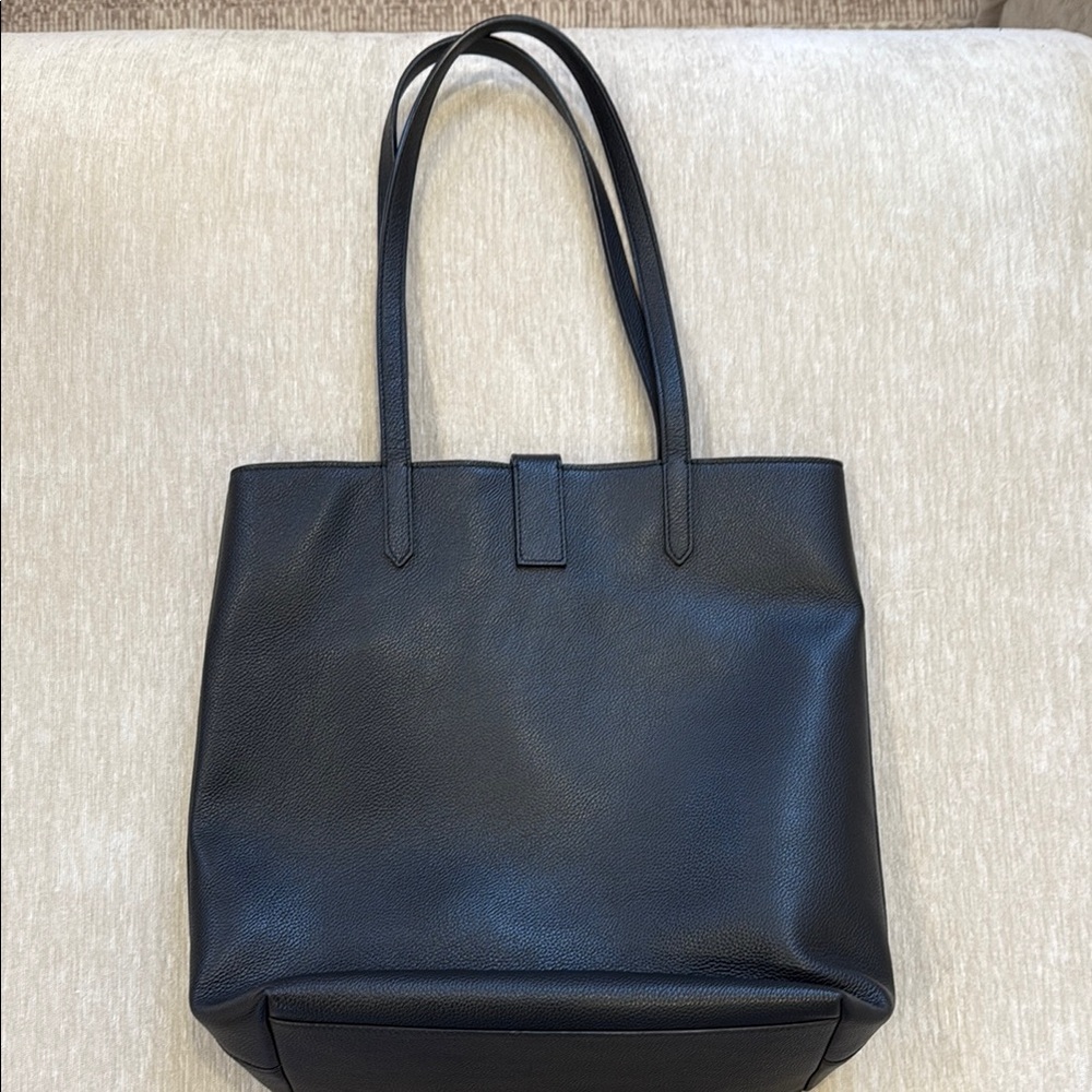DeMellier London Black Leather Tote Bag - Picture 4 of 7